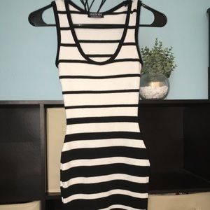 Tight striped dress